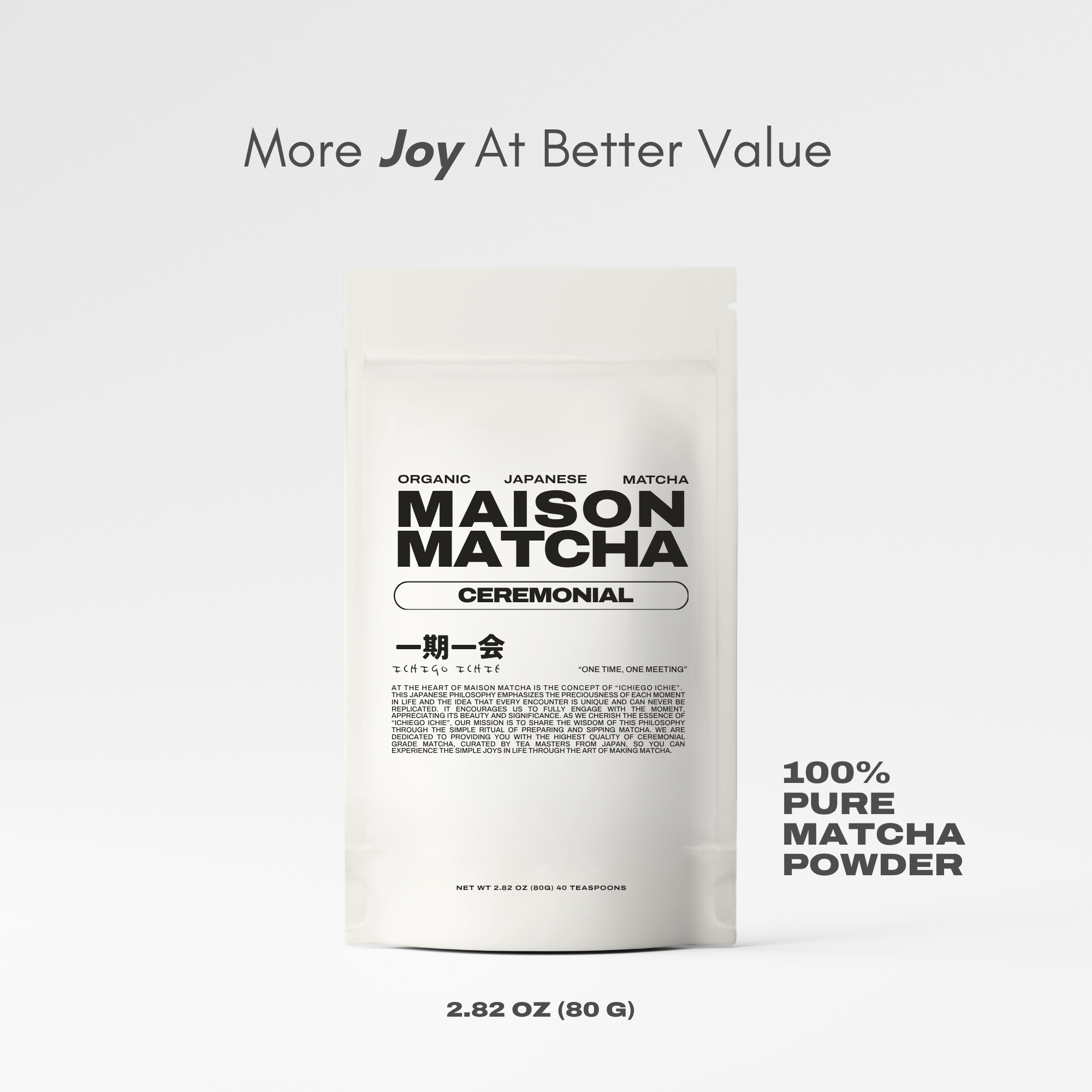 Ceremonial Japanese Matcha 80g